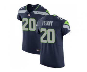 Nike Seattle Seahawks #20 Rashaad Penny Steel Blue Team Color Men Stitched NFL Vapor Untouchable Elite Jersey