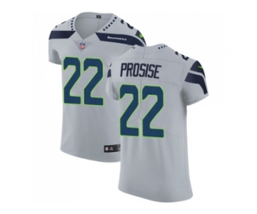 Nike Seattle Seahawks #22 C. J. Prosise Grey Alternate Men Stitched NFL Vapor Untouchable Elite Jersey