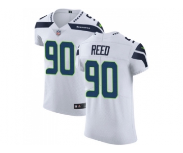 Nike Seattle Seahawks #90 Jarran Reed White Men Stitched NFL Vapor Untouchable Elite Jersey