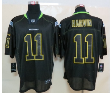 nike nfl jerseys seattle seahawks #11 harvin black[Elite lights out]