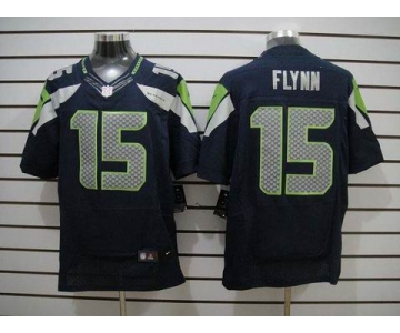 nike nfl jerseys seattle seahawks #15 flynn blue[Elite]