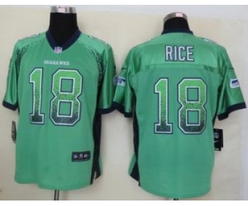 nike nfl jerseys seattle seahawks #18 sidney rice green[Elite drift fashion]