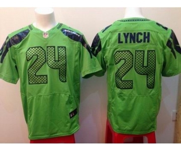 nike nfl jerseys seattle seahawks #24 marshawn lynch green[Elite]