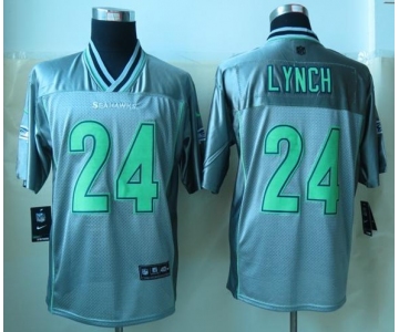 nike nfl jerseys seattle seahawks #24 marshawn lynch grey[Elite vapor]