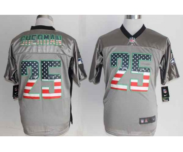 nike nfl jerseys seattle seahawks #25 sherman grey[Elite USA Flag Fashion shadow]