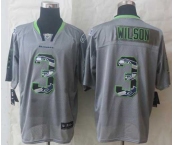 nike nfl jerseys seattle seahawks #3 wilson grey[Elite united sideline]