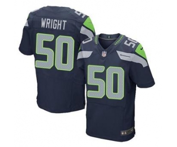 nike nfl jerseys seattle seahawks #50 wright blue[Elite]