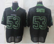 nike nfl jerseys seattle seahawks #53 smith black[Elite lights out]