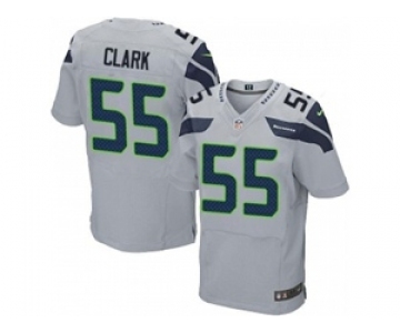 nike nfl jerseys seattle seahawks #55 frank clark grey[Elite]