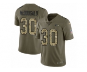 Men Nike Seattle Seahawks #30 Bradley McDougald Limited Olive Camo 2017 Salute to Service NFL Jersey