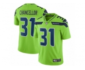 Men Nike Seattle Seahawks #31 Kam Chancellor Vapor Untouchable Limited Green NFL Jersey