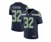 Men Nike Seattle Seahawks #32 Chris Carson Navy Blue Team Color Vapor Untouchable Limited Player NFL Jersey