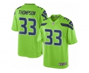 Men Nike Seattle Seahawks #33 Tedric Thompson Limited Green Rush NFL Jerseys