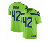 Men Nike Seattle Seahawks #42 Arthur Brown Vapor Untouchable Limited Green NFL Jersey