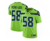 Men Nike Seattle Seahawks #58 Kevin Pierre-Louis Vapor Untouchable Limited Green NFL Jersey