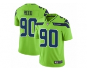 Men Nike Seattle Seahawks #90 Jarran Reed Vapor Untouchable Limited Green NFL Jersey