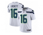 Men's Nike Seattle Seahawks #16 Tyler Lockett Vapor Untouchable Limited White NFL Jersey