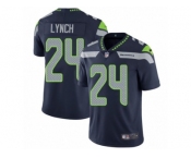 Men's Nike Seattle Seahawks #24 Marshawn Lynch Vapor Untouchable Limited Steel Blue Team Color NFL Jersey