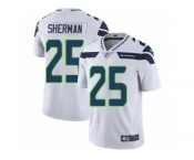 Men's Nike Seattle Seahawks #25 Richard Sherman Vapor Untouchable Limited White NFL Jersey