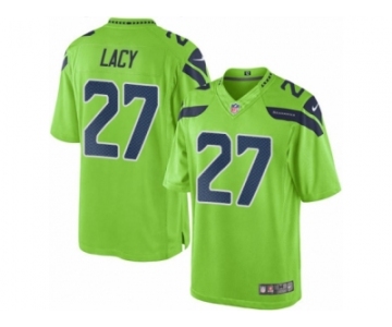 Men's Nike Seattle Seahawks #27 Eddie Lacy Limited Green Rush NFL Jersey