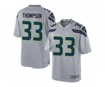 Men's Nike Seattle Seahawks #33 Tedric Thompson Limited Grey Alternate NFL Jersey
