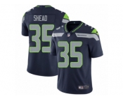 Men's Nike Seattle Seahawks #35 DeShawn Shead Vapor Untouchable Limited Steel Blue Team Color NFL Jersey
