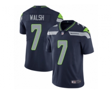 Men's Nike Seattle Seahawks #7 Blair Walsh Steel Blue Team Color Vapor Untouchable Limited Player NFL Jersey