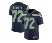 Men's Nike Seattle Seahawks #72 Michael Bennett Vapor Untouchable Limited Steel Blue Team Color NFL Jersey