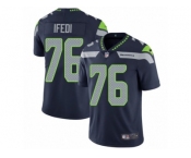 Men's Nike Seattle Seahawks #76 Germain Ifedi Vapor Untouchable Limited Steel Blue Team Color NFL Jersey