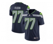 Men's Nike Seattle Seahawks #77 Ahtyba Rubin Vapor Untouchable Limited Steel Blue Team Color NFL Jersey