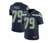 Men's Nike Seattle Seahawks #79 Ethan Pocic Vapor Untouchable Limited Steel Blue Team Color NFL Jersey
