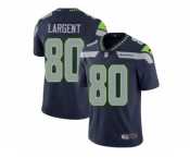 Men's Nike Seattle Seahawks #80 Steve Largent Vapor Untouchable Limited Steel Blue Team Color NFL Jersey