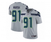 Men's Nike Seattle Seahawks #91 Cassius Marsh Vapor Untouchable Limited Grey Alternate NFL Jersey
