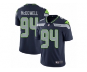 Men's Nike Seattle Seahawks #94 Malik McDowell Limited Steel Blue Team Color NFL Jersey