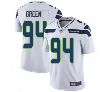 Men's Nike Seattle Seahawks #94 Rasheem Green White Vapor Untouchable Limited Player NFL Jersey