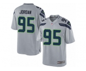 Men's Nike Seattle Seahawks #95 Dion Jordan Limited Grey Alternate NFL Jersey