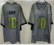 Men's Seattle Seahawks #10 Cooper Kupp Limited Gray Rivalries Vapor Jersey Men's Seattle Seahawks #10 Cooper Kupp Limited Gray Rivalries Vapor Jersey