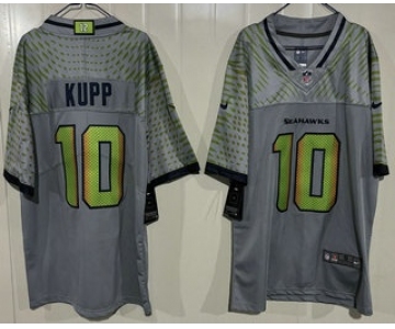 Men's Seattle Seahawks #10 Cooper Kupp Limited Gray Rivalries Vapor Jersey
