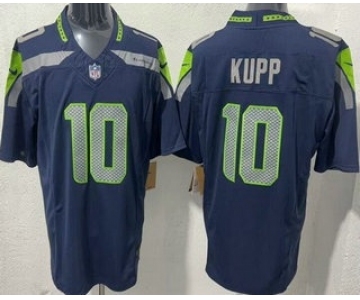 Men's Seattle Seahawks #10 Cooper Kupp Limited Navy FUSE Vapor Jersey