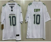 Men's Seattle Seahawks #10 Cooper Kupp Limited White Fashion Vapor Jersey Men's Seattle Seahawks #10 Cooper Kupp Limited White Fashion Vapor Jersey