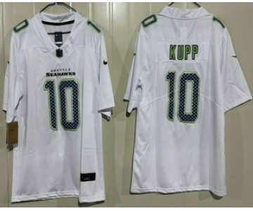 Men's Seattle Seahawks #10 Cooper Kupp Limited White Fashion Vapor Jersey