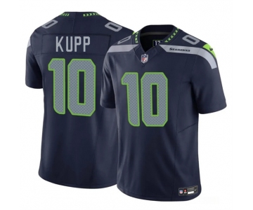 Men's Seattle Seahawks #10 Cooper Kupp Navy 2025 F.U.S.E Vapor Limited Football Stitched Jersey