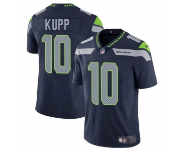 Men's Seattle Seahawks #10 Cooper Kupp Navy 2025 Vapor Limited Football Stitched Jersey