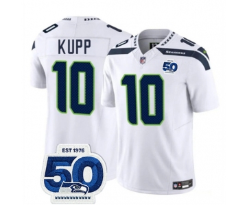 Men's Seattle Seahawks #10 Cooper Kupp White 2025 F.U.S.E. Vapor Untouchable Limited Football Stitched Jersey