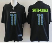 Men's Seattle Seahawks #11 Jaxon Smith-Njigba Limited Black Fashion Vapor Jersey