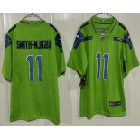 Men's Seattle Seahawks #11 Jaxon Smith-Njigba Limited Green Vapor Jersey