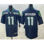 Men's Seattle Seahawks #11 Jaxon Smith Njigba Limited Navy Vapor Jersey