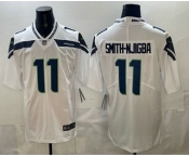 Men's Seattle Seahawks #11 Jaxon Smith Njigba Limited White Vapor Jersey