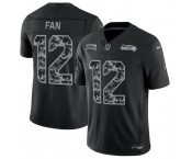 Men's Seattle Seahawks #12 Fan Black 2026 F.U.S.E. Salute to Service Limited Football Stitched Jersey Men's Seattle Seahawks #12 Fan Black 2026 F.U.S.E. Salute to Service Limited Football Stitched Jersey