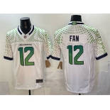 Men's Seattle Seahawks #12 Fan White 2025 F.U.S.E. “Rivalries” Vapor Untouchable Limited Football Stitched Jersey Men's Seattle Seahawks #12 Fan White 2025 F.U.S.E. “Rivalries” Vapor Untouchable Limited Football Stitched Jersey